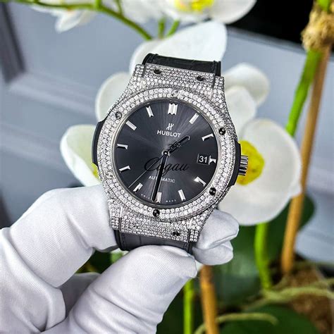 full diamond hublot|hublot women's diamond watch.